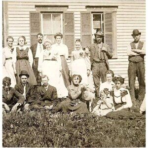 1910 RPPC North Star Club July 4th Celebration Bowler Hats Fraternal Order E83D
